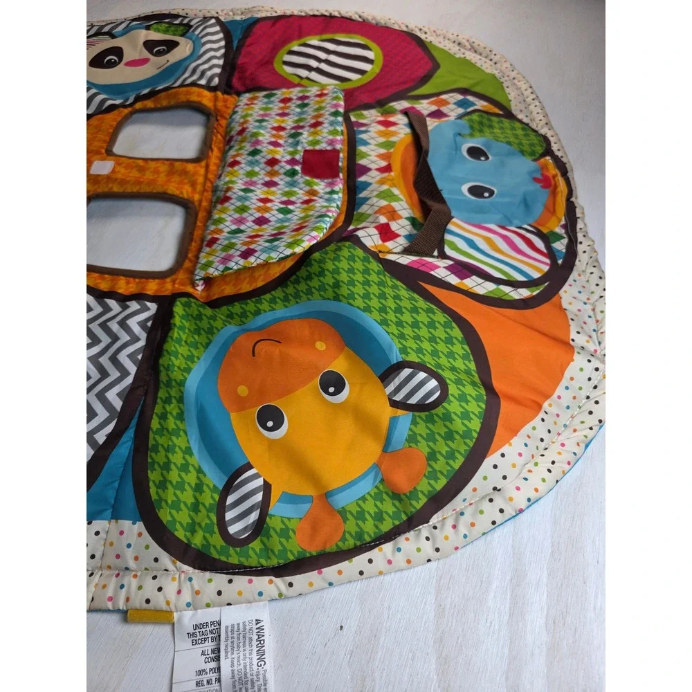 Infantino Play Away Shopping Cart High Chair Cover Animal Print Multi Color 35